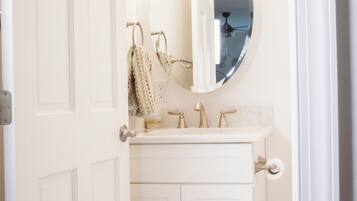 Towels, soap, toilet paper