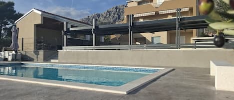 A heated pool