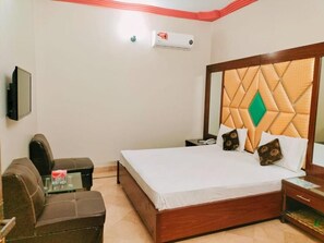 Luxe beddengoed, een kluis op de kamer, geluiddichte muren