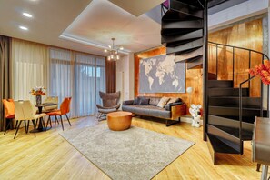 Living area - 2-bedroom Duplexin beautiful București (București)