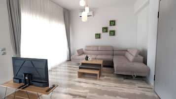 Apartment, Kitchen, Sea View | Ruang tamu