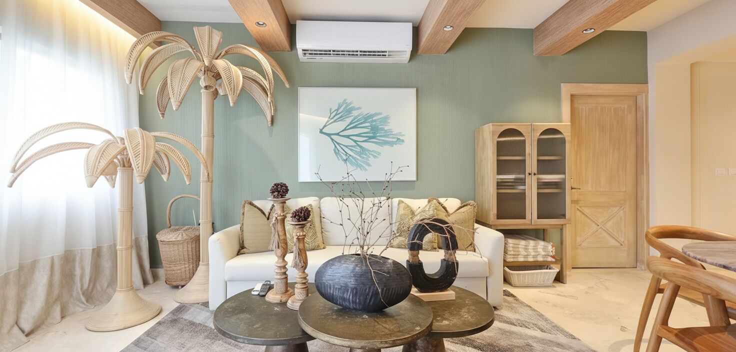 Luxury Apartment, 2 Bedrooms, Garden View | Living area | Smart TV, heated floors