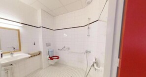 Doppia Classic, 2 letti singoli, accesso in sedia a rotelle, vista giardino | Bagno