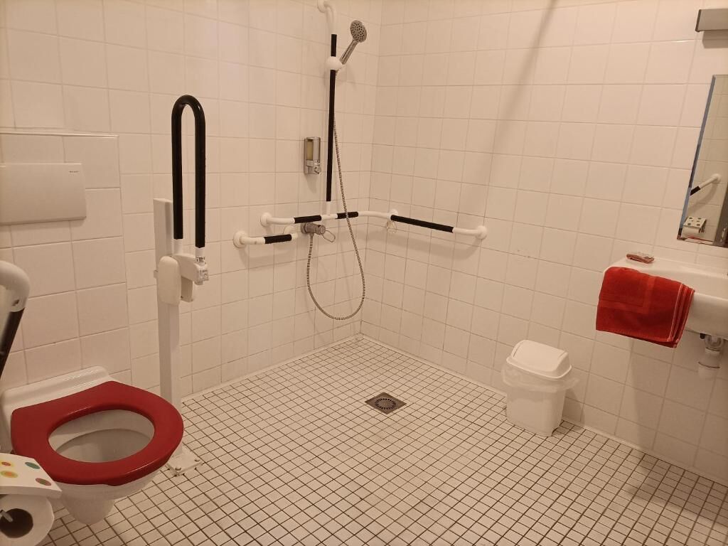 Doppia Classic, 2 letti singoli, accesso in sedia a rotelle, vista giardino | Bagno