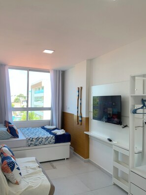 1 chambre, fer et planche à repasser, lit parapluie, Wi-Fi gratuit