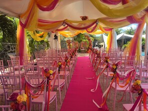 Utendørs bankettområde