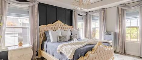 5 bedrooms, iron/ironing board, travel crib, WiFi