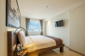 1 slaapkamer, een bureau, gratis wifi, beddengoed