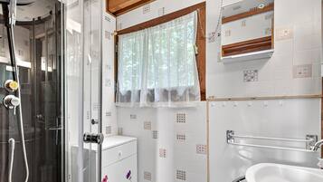 Shower, hair dryer