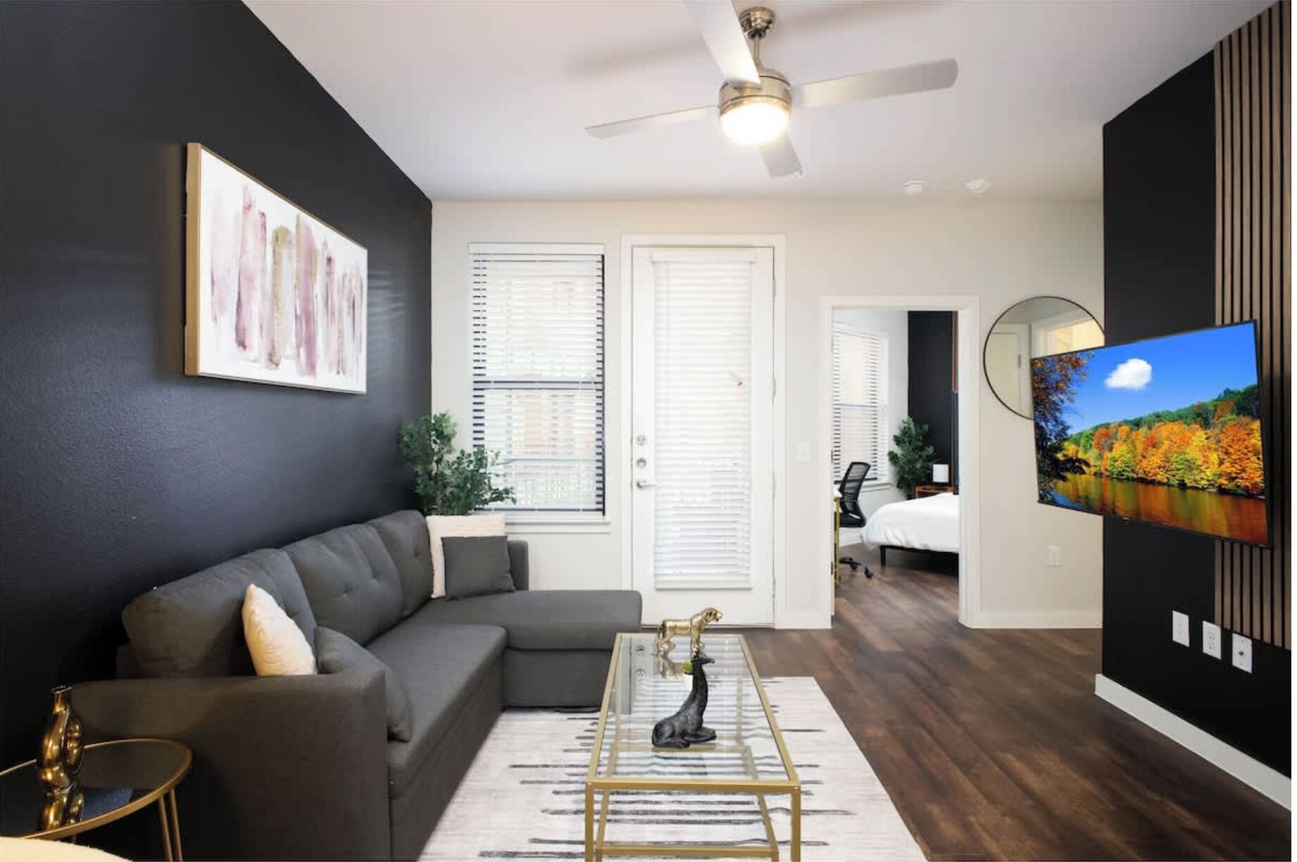 Departamento, 1 cama King size y sofá cama, para no fumadores, cocina | Área de sala de estar
