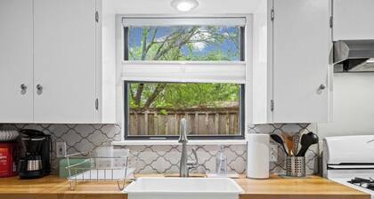 Cozy Vaulted Cottage in Holly | Workspace, In-Unit Laundry + Near East 6th St