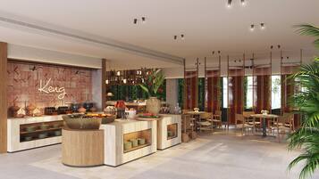 Daily buffet breakfast for a fee