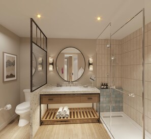 Bathroom shower - Hale Hokuala Kauai, Curio Collection By Hilton (Lihue)