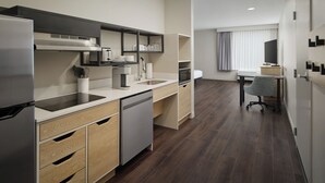 Desk, laptop workspace, blackout curtains, iron/ironing board - LivSmart Studios by Hilton Salt Lake City West Valley City (West Valley City)