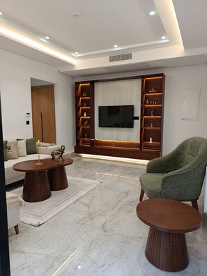 Apartment, 2 Schlafzimmer, barrierefrei, Raucher | Wohnzimmer