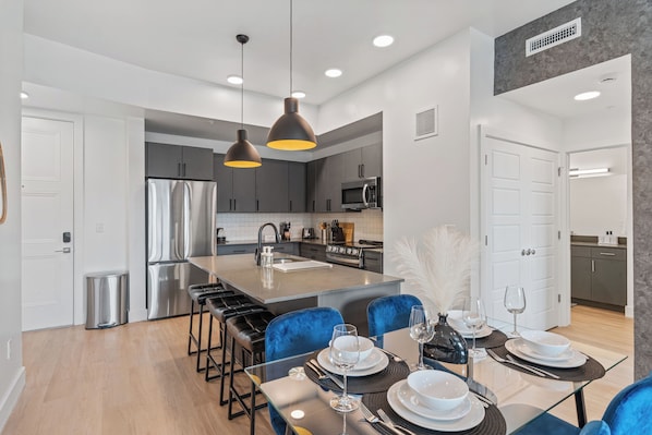 Departamento, 2 habitaciones, para no fumadores, cocina | Restaurantes