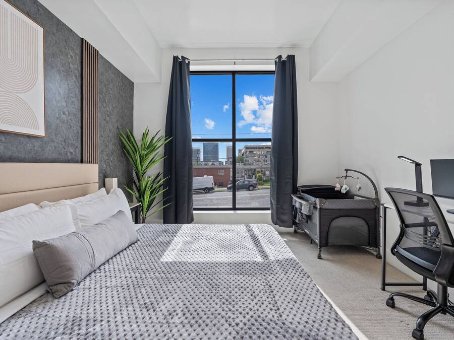 Apartment, 2 Bedrooms, Non Smoking, Kitchen | Desk, laptop workspace, blackout drapes, iron/ironing board