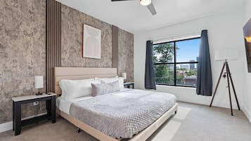 Apartment, 2 Bedrooms, Non Smoking, Kitchen | Desk, laptop workspace, blackout drapes, iron/ironing board