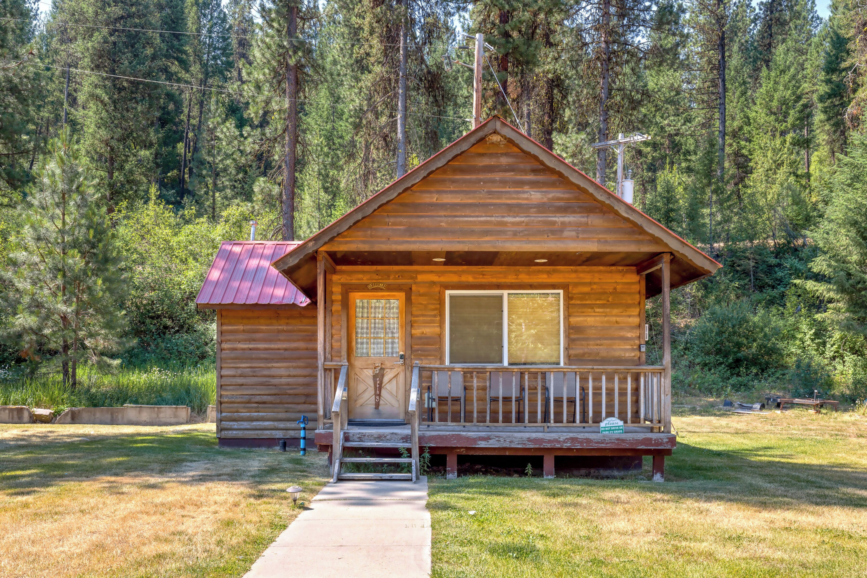 Cabane, 1 grand lit et 1 canapé-lit, vue montagne | Extérieur