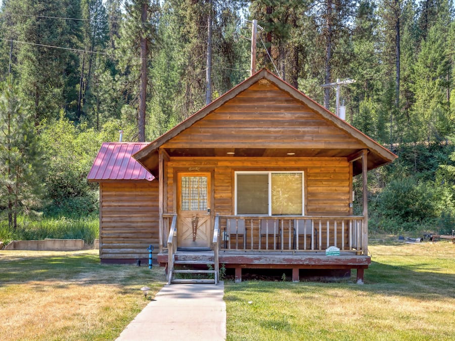 Cabana, 1 cama Queen, vista para a montanha | Fachada