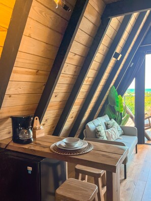 Living area - Cabin Vanilla 2-bedroom cabin / Jacuzzi / Romantic Nature Escape (Las Terrenas)