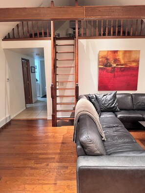 Living area - Cozy 2-bedroom, lofted house in fabulous La Crescent with AC (La Crescent)