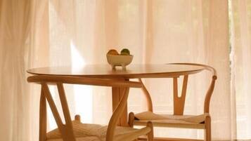 Comfort Chalet, Balcony, Mountain View | Dining