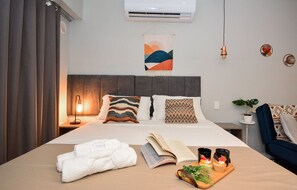 Apartment | Blackout curtains, iron/ironing board, free WiFi - Studio Shopping OKA Floripa - SOK239 (Florianópolis)