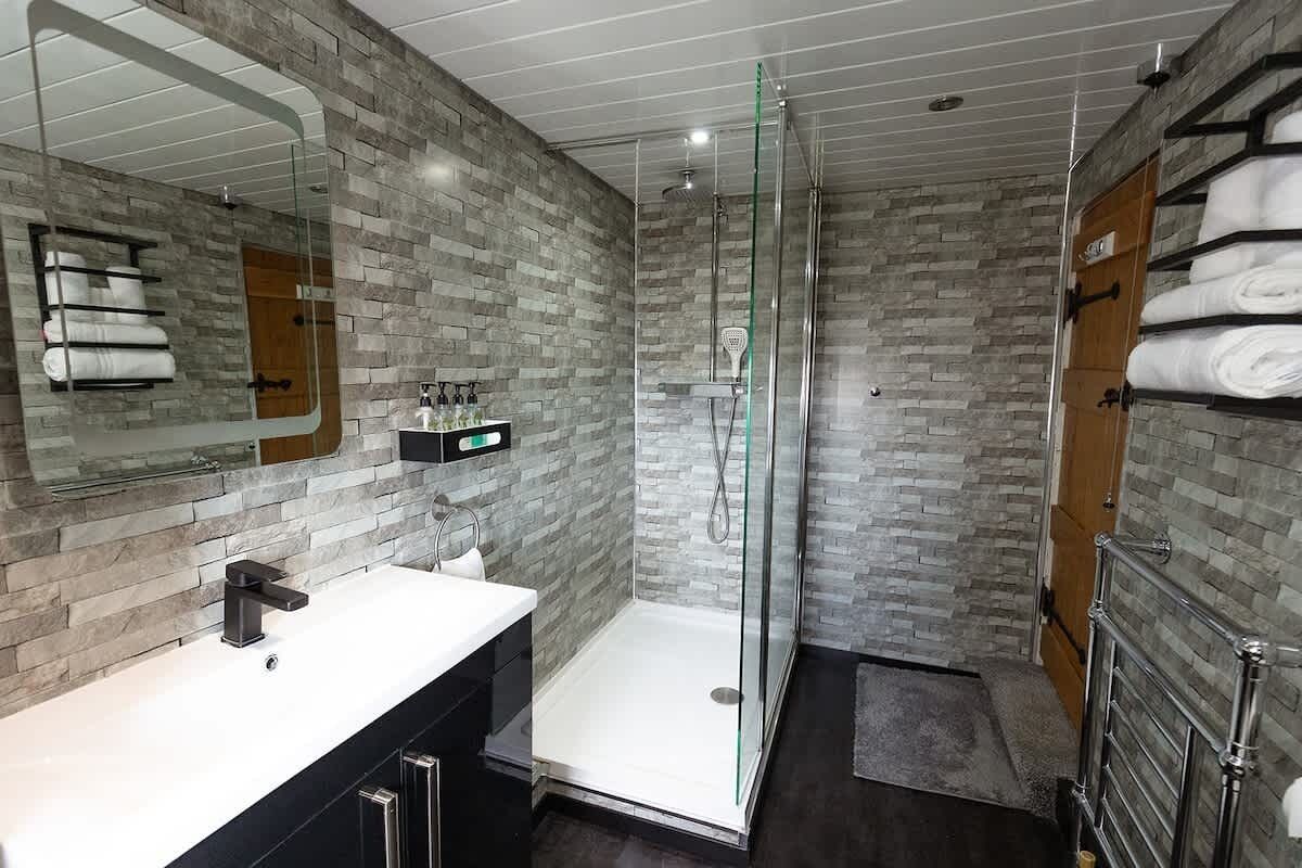 Shower, hair dryer
