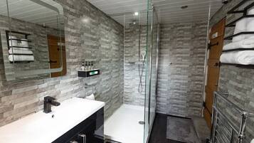 Shower, hair dryer