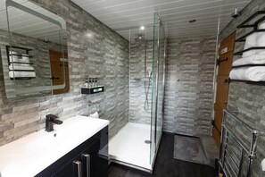 Shower, hair dryer