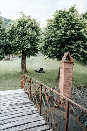 Comfort dubbelrum - balkong - utsikt mot trädgården | Boendeområde