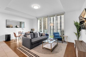 Apartment, Multiple Beds, Non Smoking, Kitchenette | Living area - Meridia by Stylish Stays (Tulsa)