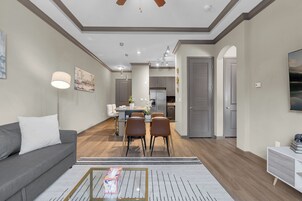Apartment, 1 Queen Bed with Sofa bed, Non Smoking, Kitchenette | Living area | Smart TV, Netflix, Hulu, streaming services