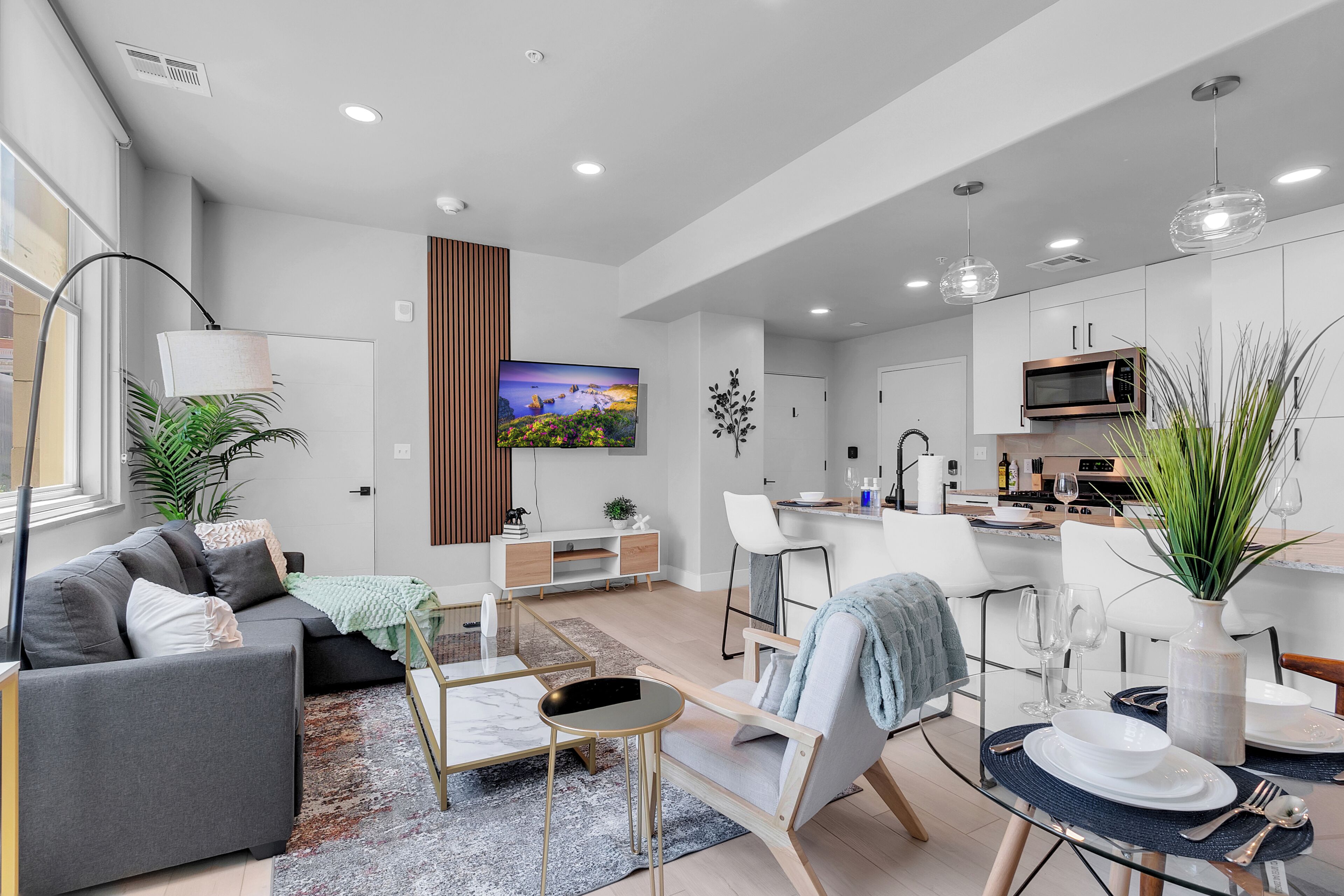Apartment, 2 Bedrooms, Non Smoking, Kitchen | Living area