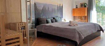 Gemütlich! Schwarzwald-Suite mit privater Sauna & Barfußterrasse am Feldrand 🩵