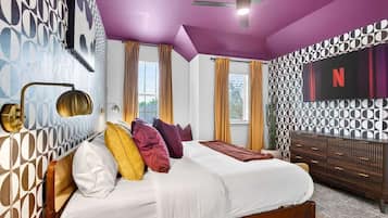 5 habitaciones, tabla de planchar con plancha, cuna de viaje y wifi