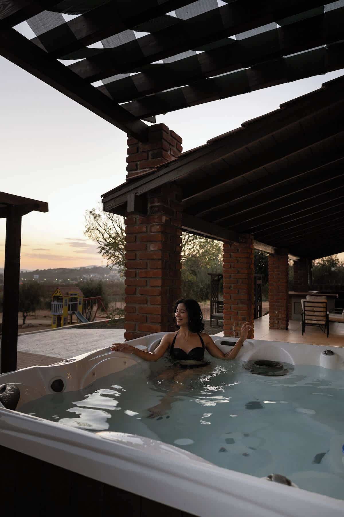 Bain à remous extérieur