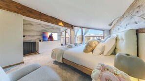 4 bedrooms, iron/ironing board, WiFi, bed sheets - Luxury chalet - fireplace, heated pool & sauna (Megève)