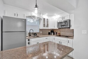 Fridge, microwave, stovetop, coffee/tea maker - Modern 1BR Beach Stay | Pool + Walk to Beach (Pompano Beach)