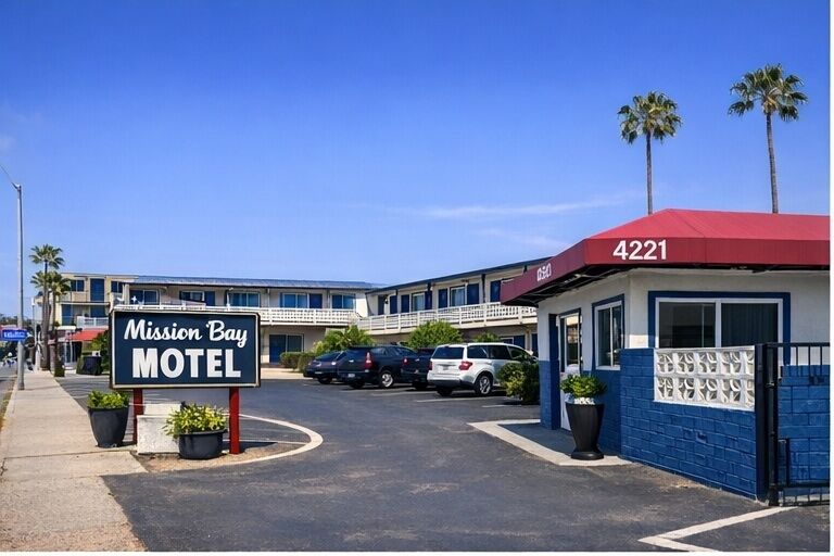 Voorkant van accommodatie