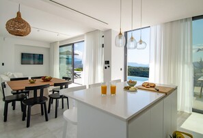 Dining - Villa Melissea, Private Infinity Pool, Spacious Furnished Terrace, Lefkada (Lefkada)