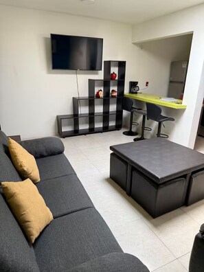 Living area - Depa en Centro / Cómodo para familias y grupos (Zacatlán)