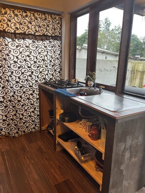 Private kitchen - Cabañas M&S By GEstores (Huasca de Ocampo)