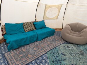 Interior - Glamping in Stunning Woods w/Hot Tub and Sauna! - Green Tent (Smithville)