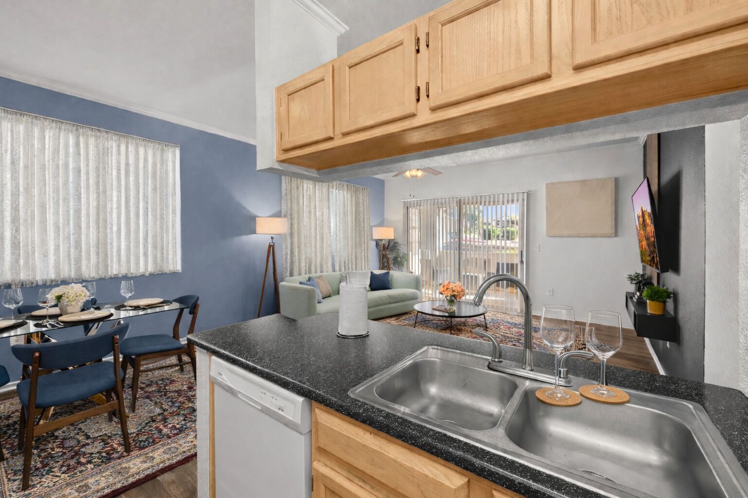 Apartemen, 2 kamar tidur, Bebas Asap Rokok, dapur | Interior