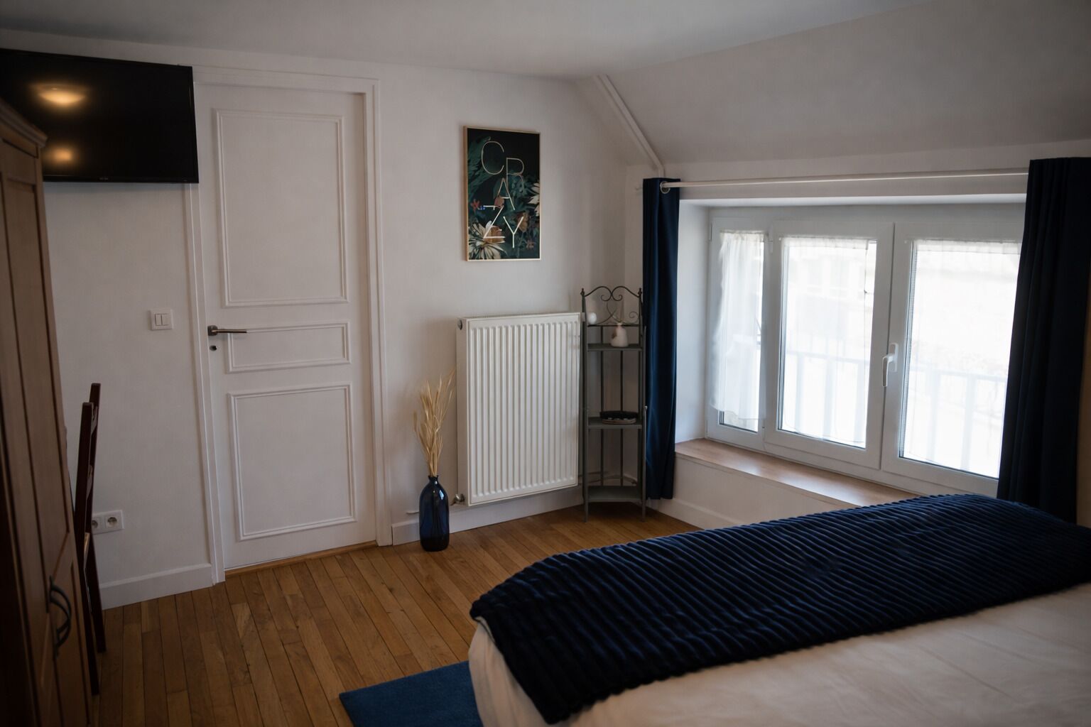 Tweepersoonskamer, uitzicht op de stad