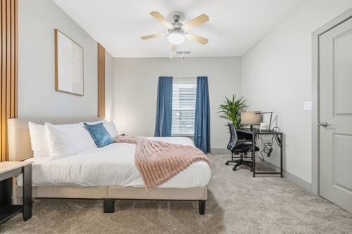 Apartament, 2 dormitoris, no fumadors, cuina | Escriptori, espai de treball apte per a portàtils i cortines opaques