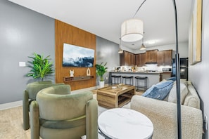 Apartment, 2 Schlafzimmer, Nichtraucher, Küche | Wohnbereich