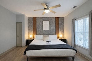 Apartament, 2 dormitoris, no fumadors, cuina | Escriptori, espai de treball apte per a portàtils i cortines opaques 